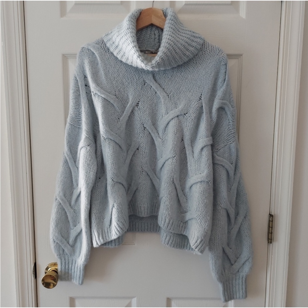 Madewell Somervell Modern Cable Turtleneck Sweater